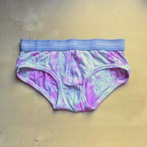 Pink and Green Tye Dye Cotton Men's Briefs